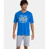 Massana Homewear Piżama męska rozm. L P241318 krótki rękaw 158 Blue Discount