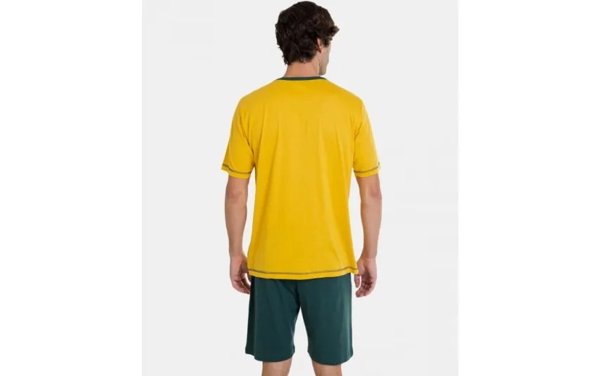 Massana Homewear Piżama męska rozm. M P241307 Yellow P66 Fashion