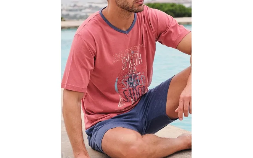Massana Homewear Piżama męska rozm. XL Gent L251311 Skilled Sailor Fashion