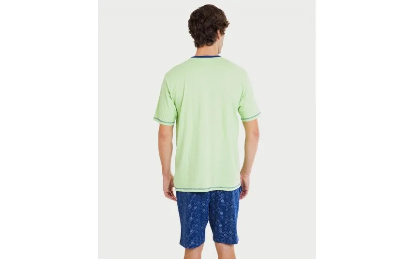 Massana Homewear Piżama męska rozm. XXL P241303 Green H70 Clearance