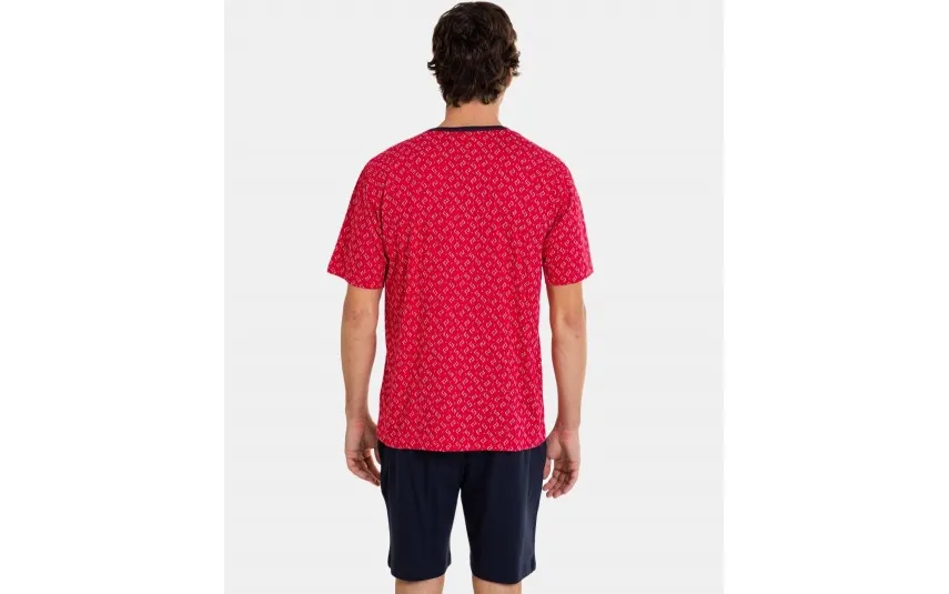 Massana Homewear Piżama męska rozm. XXL P241304 Red 299 Discount