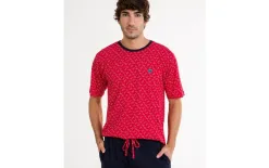 Massana Homewear Piżama męska rozm. XXL P241304 Red 299 Discount