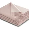 Biederlack Pled bawełniano-kaszmirowy 130x170 cm Rose Ecru 797544 Discount