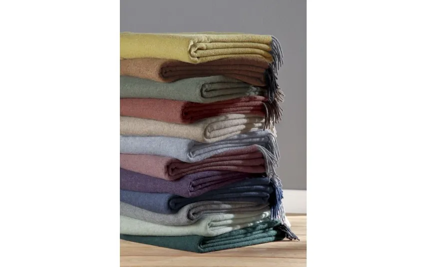 Biederlack Pled bawełniano-kaszmirowy 130x170 cm Natur Sand 747211 Outlet