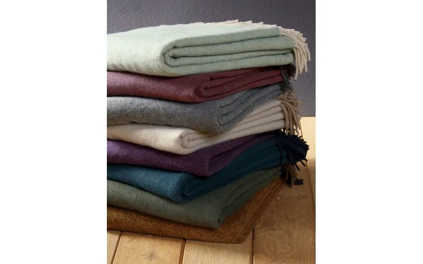 Biederlack Pled koc 130x170 cm Mystic Times Jeans Marine Outlet