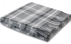 Biederlack Pled z frędzlami 130x170 cm Square Wool New