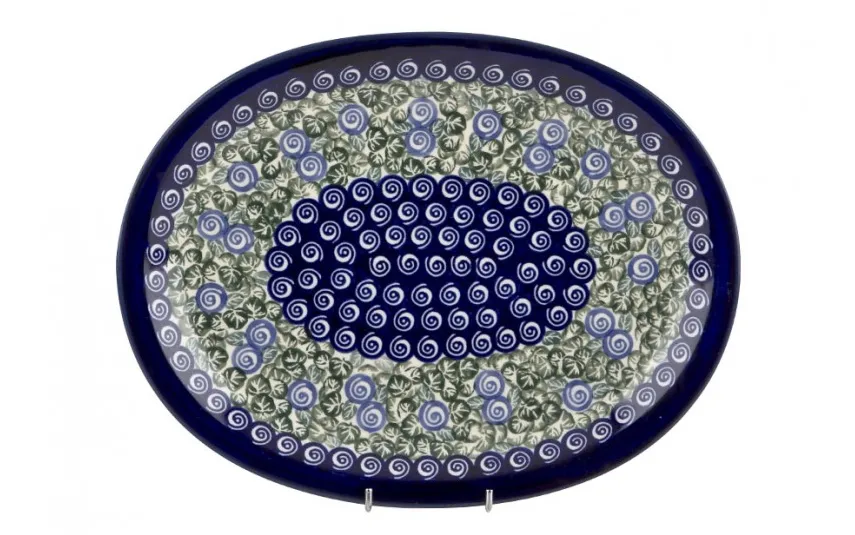 Boleslawiec Półmisek owalny 30,5 cm Bolesławiec Dekor 1073A New