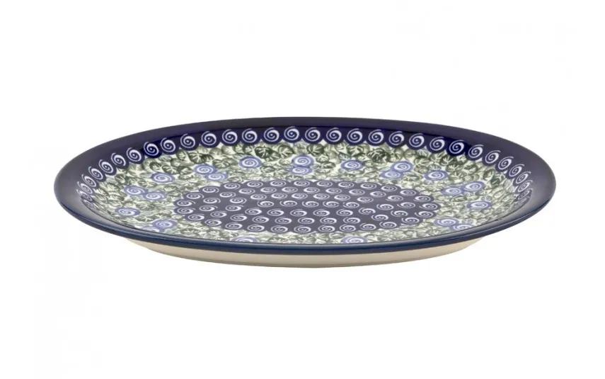 Boleslawiec Półmisek owalny 30,5 cm Bolesławiec Dekor 1073A New