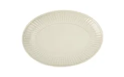 Cmielow Półmisek owalny 24 cm mały Dalia Kremowa Best