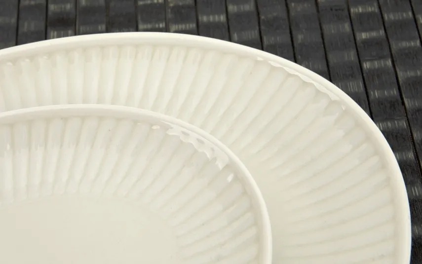Cmielow Półmisek owalny 24 cm mały Dalia Kremowa Best