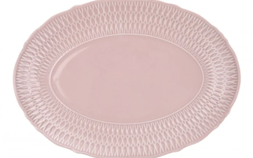 Cmielow Półmisek owalny 32,5 cm Sofia Różowa Discount