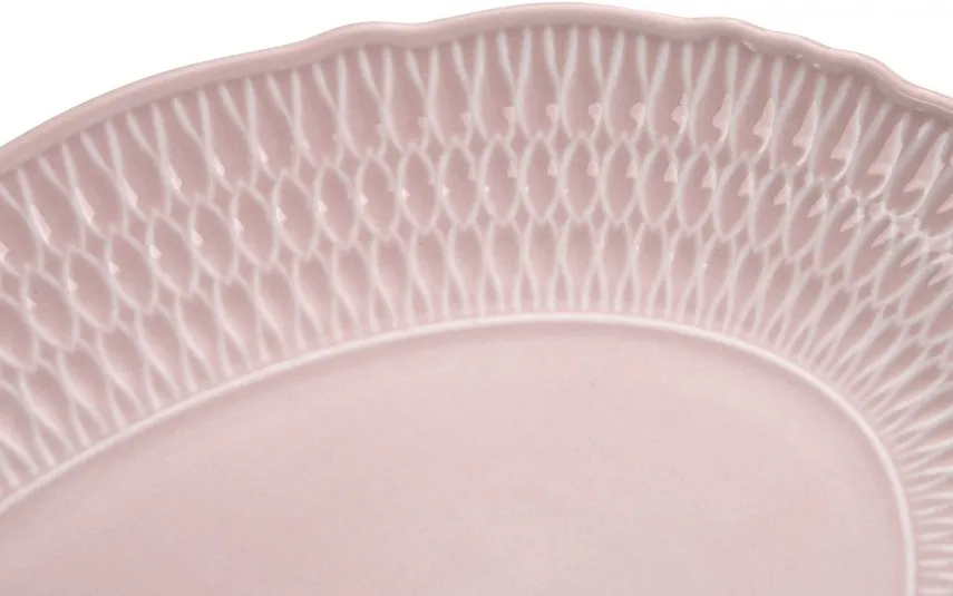 Cmielow Półmisek owalny 32,5 cm Sofia Różowa Discount