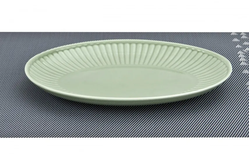 Cmielow Półmisek owalny 24x17 cm Dalia Zielona Discount