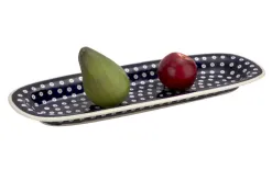 Boleslawiec Półmisek podłużny 45x15,5 cm Bolesławiec Dekor 42 Fashion