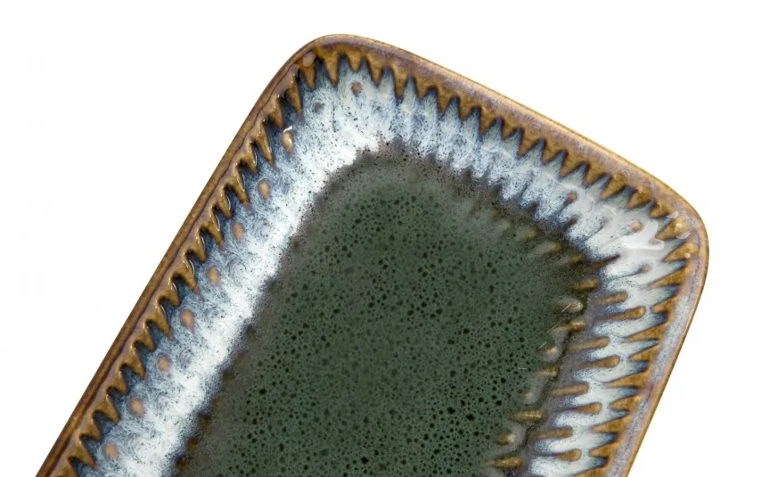 MPLCo Półmisek prostokątny 25 cm Ombres Turquoise Fashion