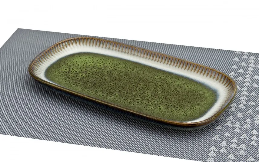 MPLCo Półmisek prostokątny 30x16 cm Ombres Green Discount