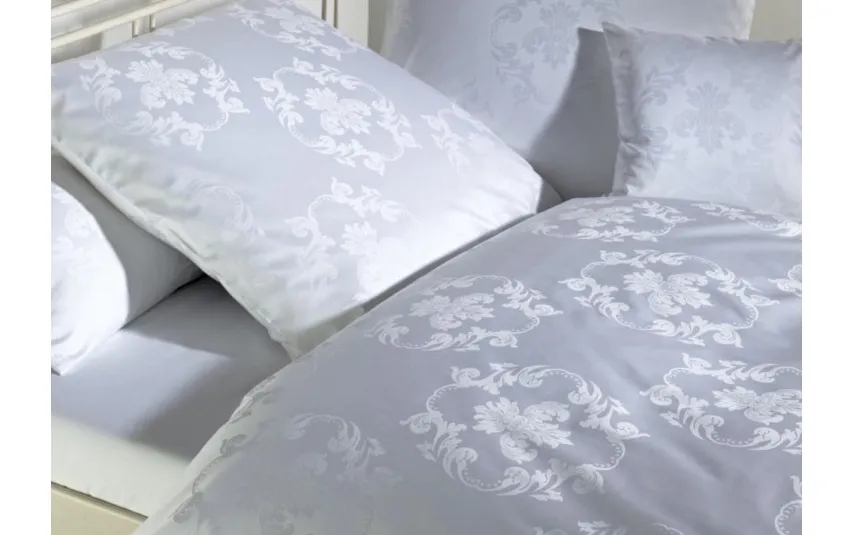 Curt Bauer Pościel adamaszkowa 155x200 cm Josephine Biała 3737 Discount