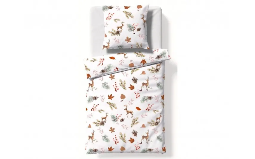 Fleuresse Pościel flanelowa 155x200 cm Aspen 434474-03 Hot