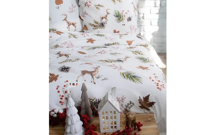 Fleuresse Pościel flanelowa 155x200 cm Aspen 434474-03 Hot