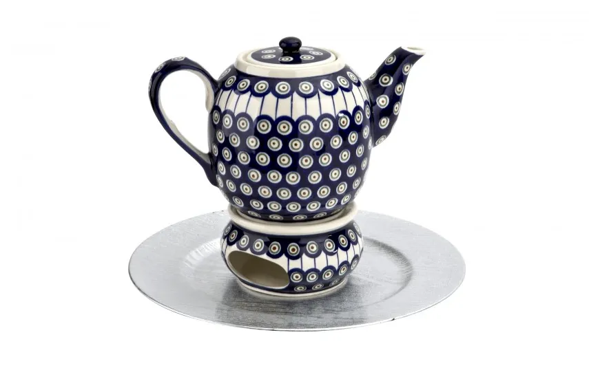 Boleslawiec Podgrzewacz ceramiczny GU-1067 Bolesławiec Kropki 8 Best