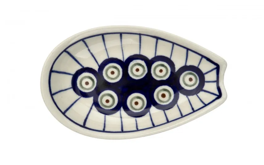 Boleslawiec Podstawka pod łyżkę mała GU-1015 Bolesławiec Kropki 8 Outlet