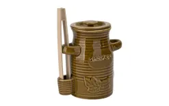 Chomik Pojemnik ceramiczny 1,5 L na ogórki ze szczypcami Smacznego New