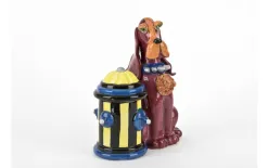 Witek Home Pojemnik ceramiczny Pies czerwony przy hydrancie Online