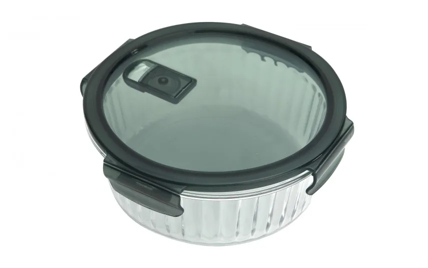 Dajar Pojemnik szklany 950 ml na żywność okrągły Rillet AMBITION Outlet