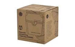 KingHoff Pojemnik z łyżeczką 270 ml czarny Outlet