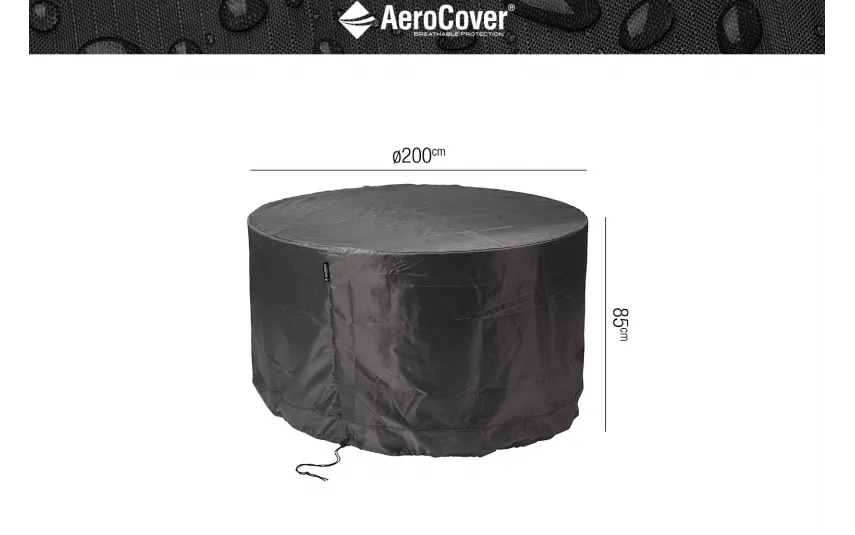 AeroCover Pokrowiec na meble ogrodowe okrągły 200 cm. Discount