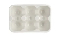 MPLCo Porcelanowy półmisek na jajka wytłoczka biała Outlet