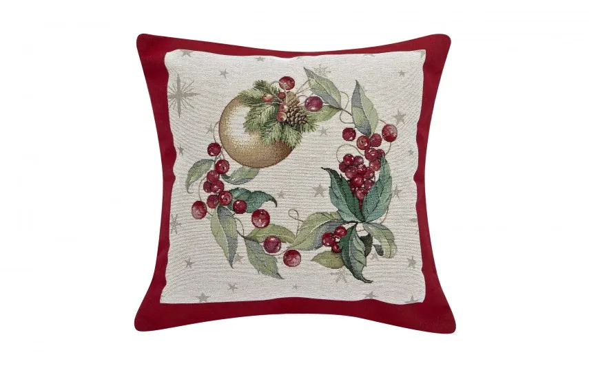 Artica Poszewka dekoracyjna 45x45 cm Wianem z żurawiną 1309FN Best