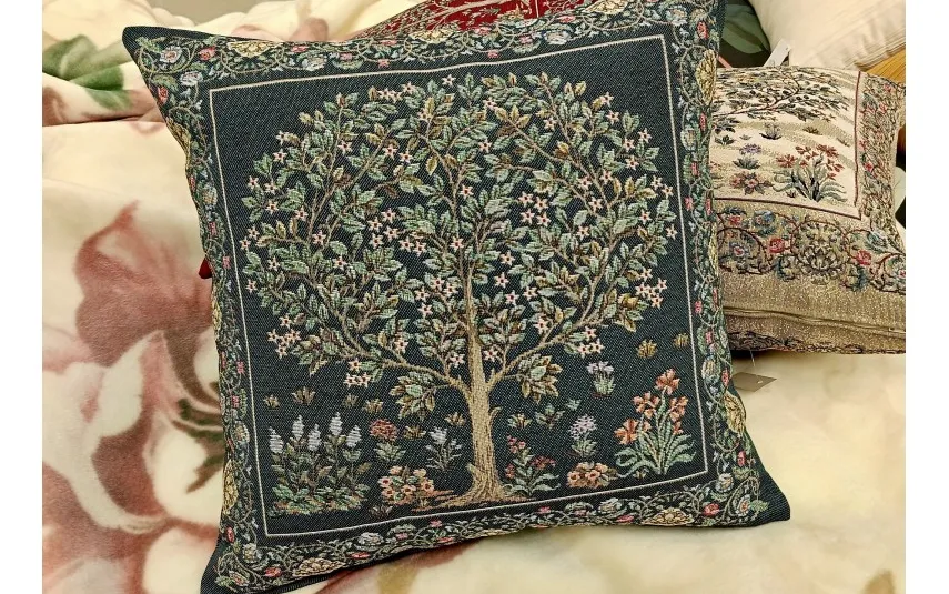 Artica Poszewka dekoracyjna 45x45 cm Drzewo granat 4077AZ Discount