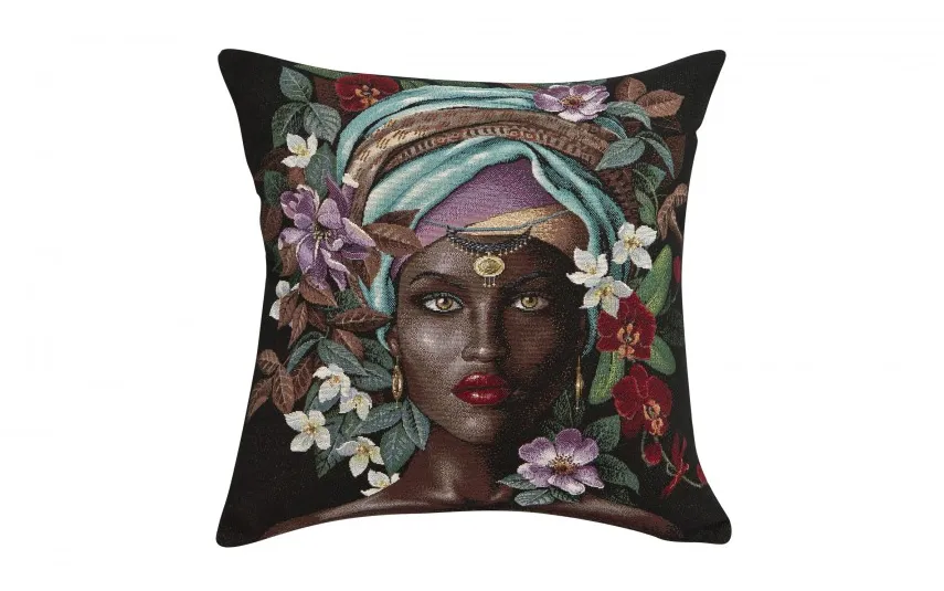 Witek Home Poszewka dekoracyna 45x45 cm Afrykańska kobieta Hot