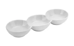 MPLCo Potrójne miseczki dip 23,5 cm White New