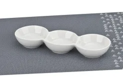 MPLCo Potrójne miseczki dip 23,5 cm White New