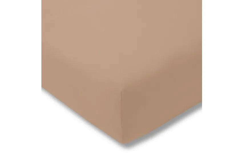 Estella Prześcieradło z gumką jersey 200x200 cm KARAMEL feinjersey Discount