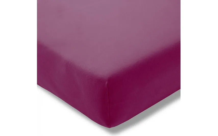 Estella Prześcieradło z gumką jersey 120x200 cm FUCHSIA feinjersey Discount