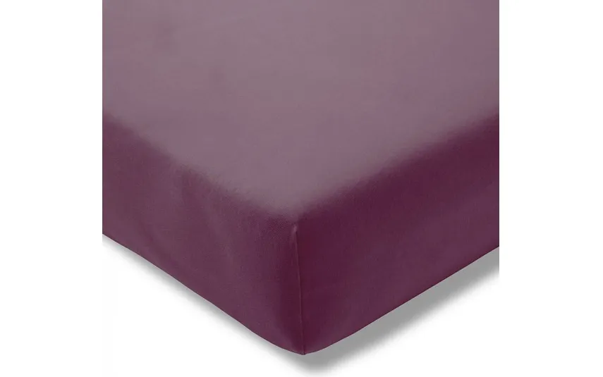 Estella Prześcieradło z gumką jersey 200x200 cm AUBERGINE feinjersey Hot