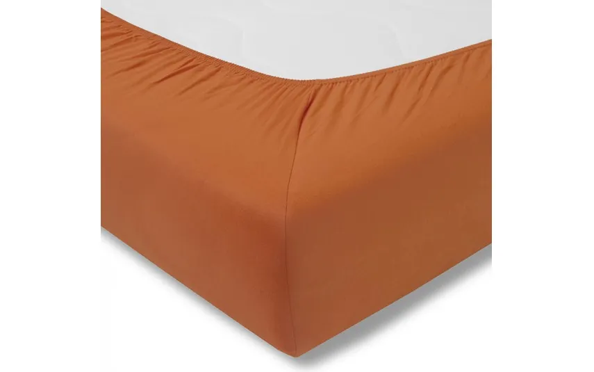 Estella Prześcieradło z gumką jersey 150x200 cm TERRACOTTA feinjersey Online
