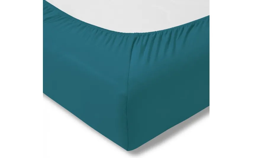 Estella Prześcieradło z gumką zwirn-jersey 100x200 cm CYAN jersey Hot