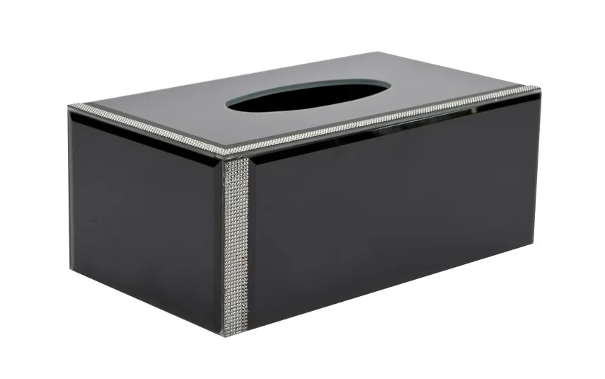 Art-Pol Pudełko na chusteczki 25,5x14,5x10,5cm czarne Discount