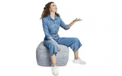 Suns Puf Arezzo Blue Fi. 70/40,5cm Discount