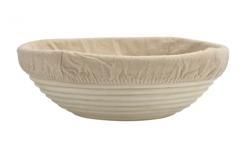 MPLCo Ratanowy koszyk do garowania chleba 25 cm okrągły LEN Hot