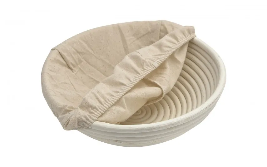MPLCo Ratanowy koszyk do garowania chleba 25 cm okrągły LEN Hot