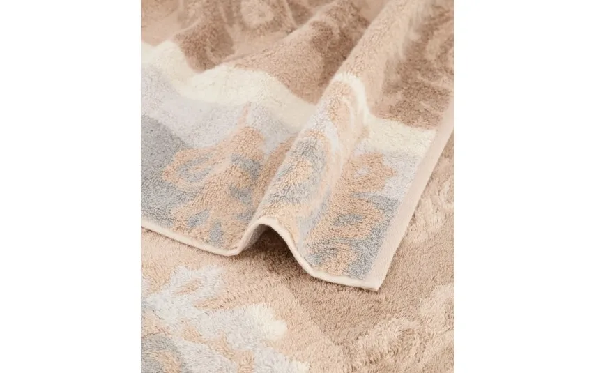 Cawo Frottier Ręcznik bawełniany 80x150 cm Cashmere Jacquard Piasek Outlet