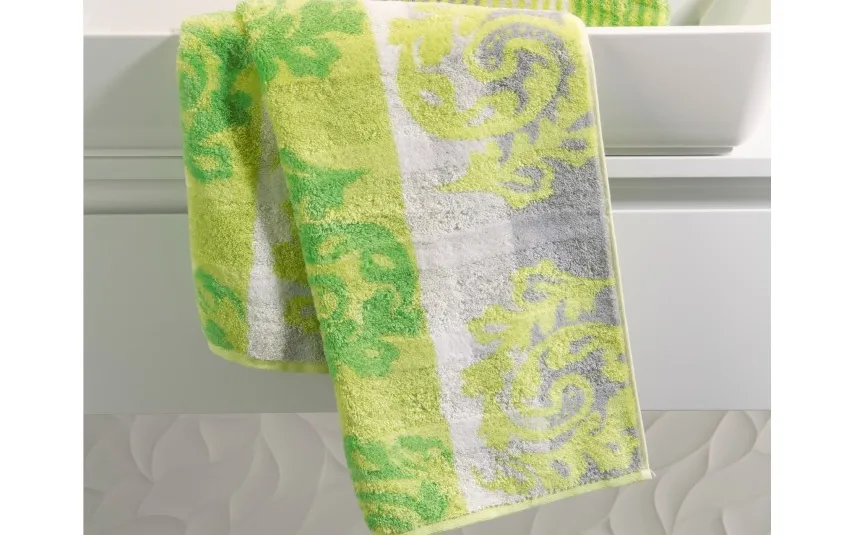 Cawo Frottier Ręcznik bawełniany 50x100 cm Cashmere Jacquard Kiwi New