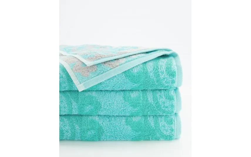 Cawo Frottier Ręcznik bawełniany 80x150 cm Cashmere Jacquard Mięta New