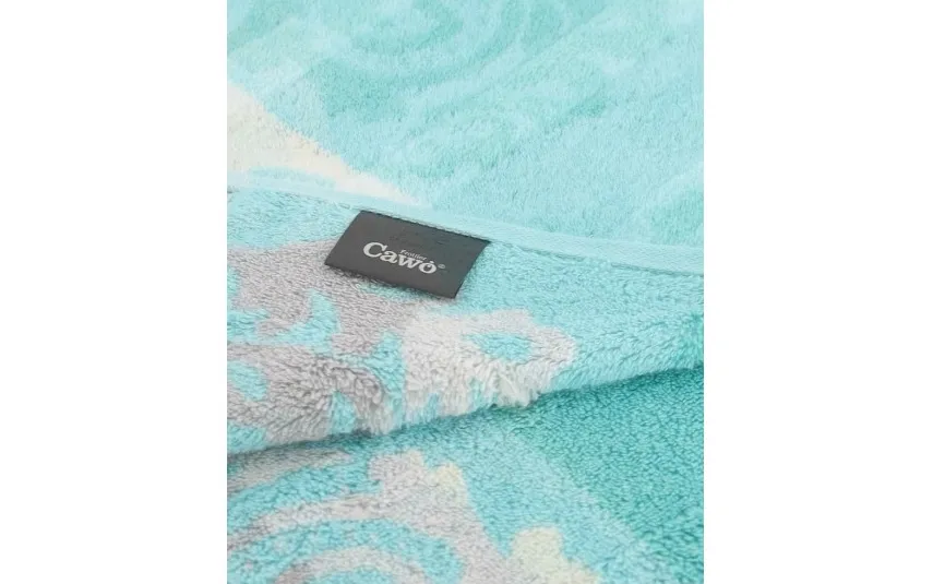 Cawo Frottier Ręcznik bawełniany 50x100 cm Cashmere Jacquard Mięta Best