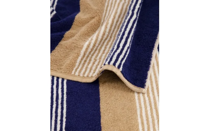 Cawo Frottier Ręcznik bawełniany 70x140 cm Coast Repeat 6214 Navy Natur 31 New